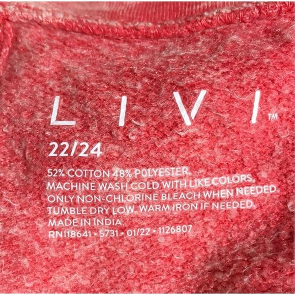 Lane Bryant Livi Sleeveless French Terry Jumpsuit Hibiscus Plus Size 22/24 NWT - Picture 7 of 8